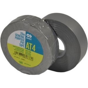 Tape AT4 grijs PVC isolatie tape 19mm x 20mtr.