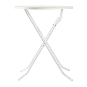 Statafel Dirk wit (Ø 85 cm)
