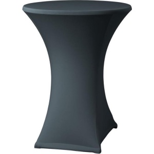 Stretch hoes (antraciet) zonder top cover – Statafel (Ø 85 cm)