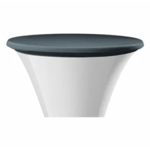 Top cover (antraciet) voor stretch hoes – Statafel (Ø 85 cm)