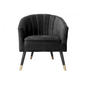 Stoel Royal velvet zwart