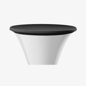 Top cover (zwart) voor stretch hoes – Statafel (Ø 85 cm)