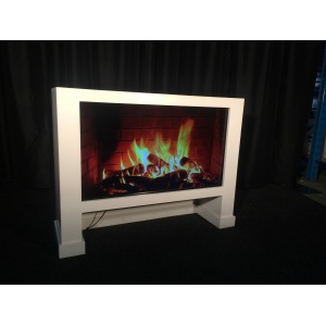 Eventline moderne haard (met ledscherm 40″) (wit)