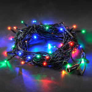 Led kerstverlichting 100leds 7,42mtr (kleur)