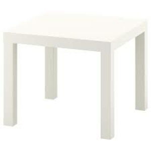 Eventline bijzettafel hoogglans (55x55x45cm) (wit)