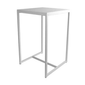 Set Kubo statafel (70x70x110cm) (wit)