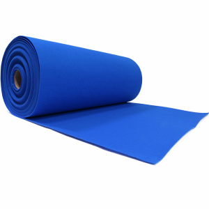 Blauwe loper 2mtr breed, per mtr.