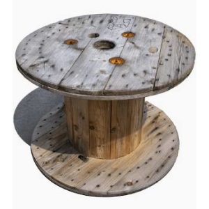Houten kabel haspels