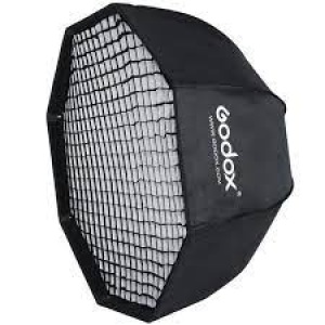 Set Godox Paraplu Softbox Bowens met Grid 120cm.