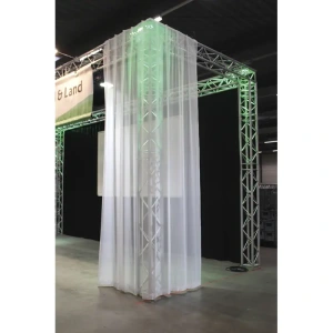 Wentex Pipe & Drape Voile Wit backdrop H=4,00m B=3,00m