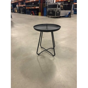 Tafel zwart rond 41cm hoog 46cm
