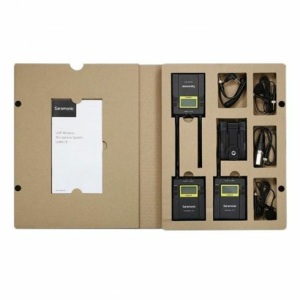 Set Saramonic UHF draadloos microfoon reporter set