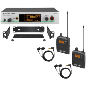 Set Sennheiser EW 300-2 IEM G3-B