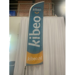 Kibeo (blauw) vlaggenmast beach flag