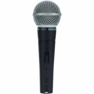 Shure SM58S XLR zang/spraak microfoon met schakelaar (Incl Swivel)