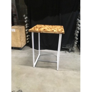 Set statafel wit / burned wood