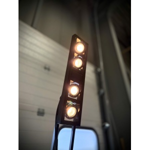 Buffet verlichting 4x spot Zwart op standaard
