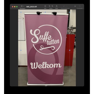 Rol up banner Suffe tutten klein